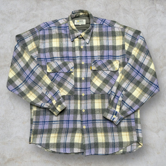 Camicia di Flanella Vintage Made in Italy taglia L in lana