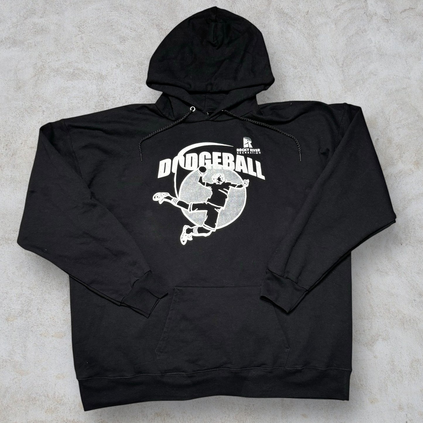 Felpa con Cappuccio Vintage Dodgeball taglia XL