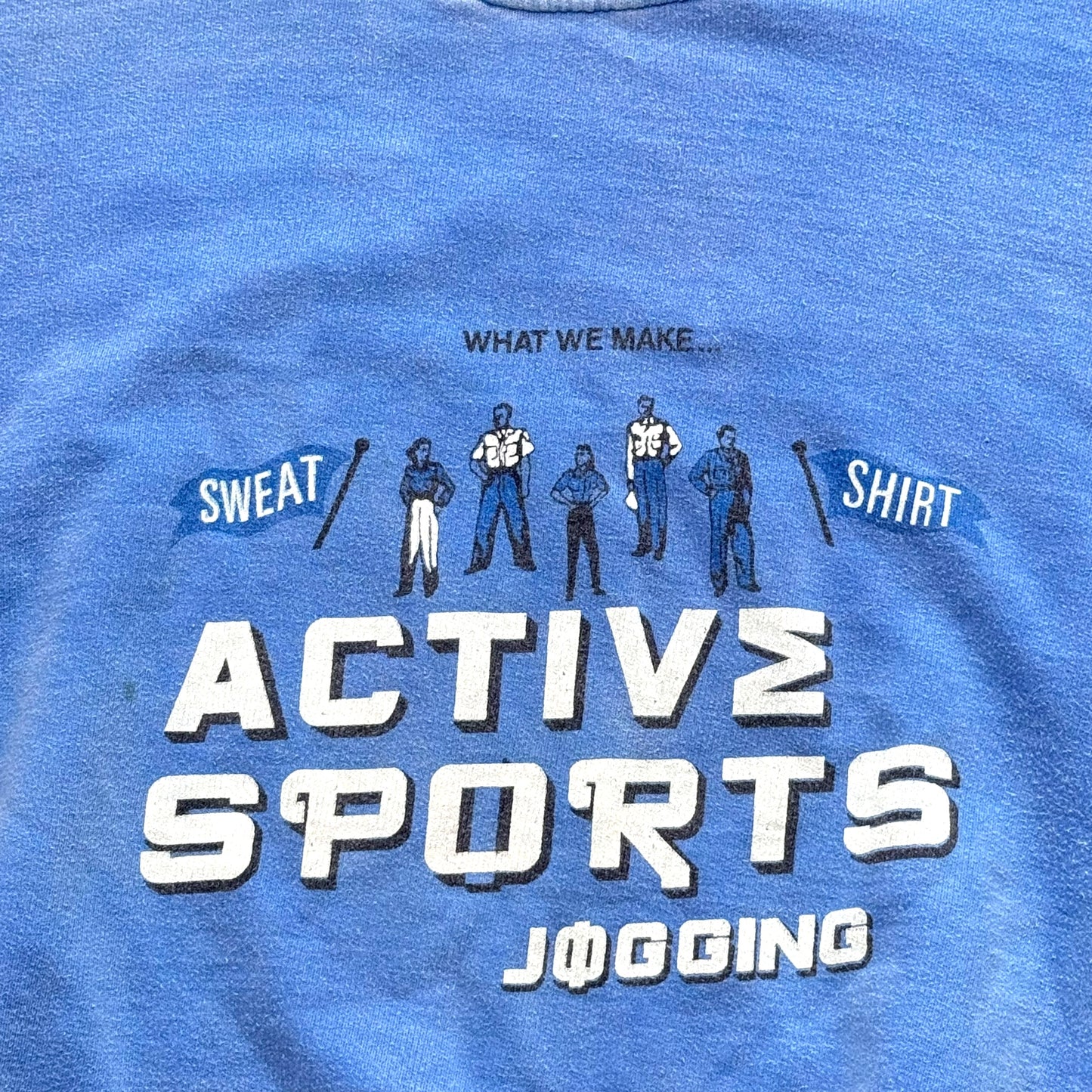 Sweat vintage avec imprimé "Active Sports", taille XL