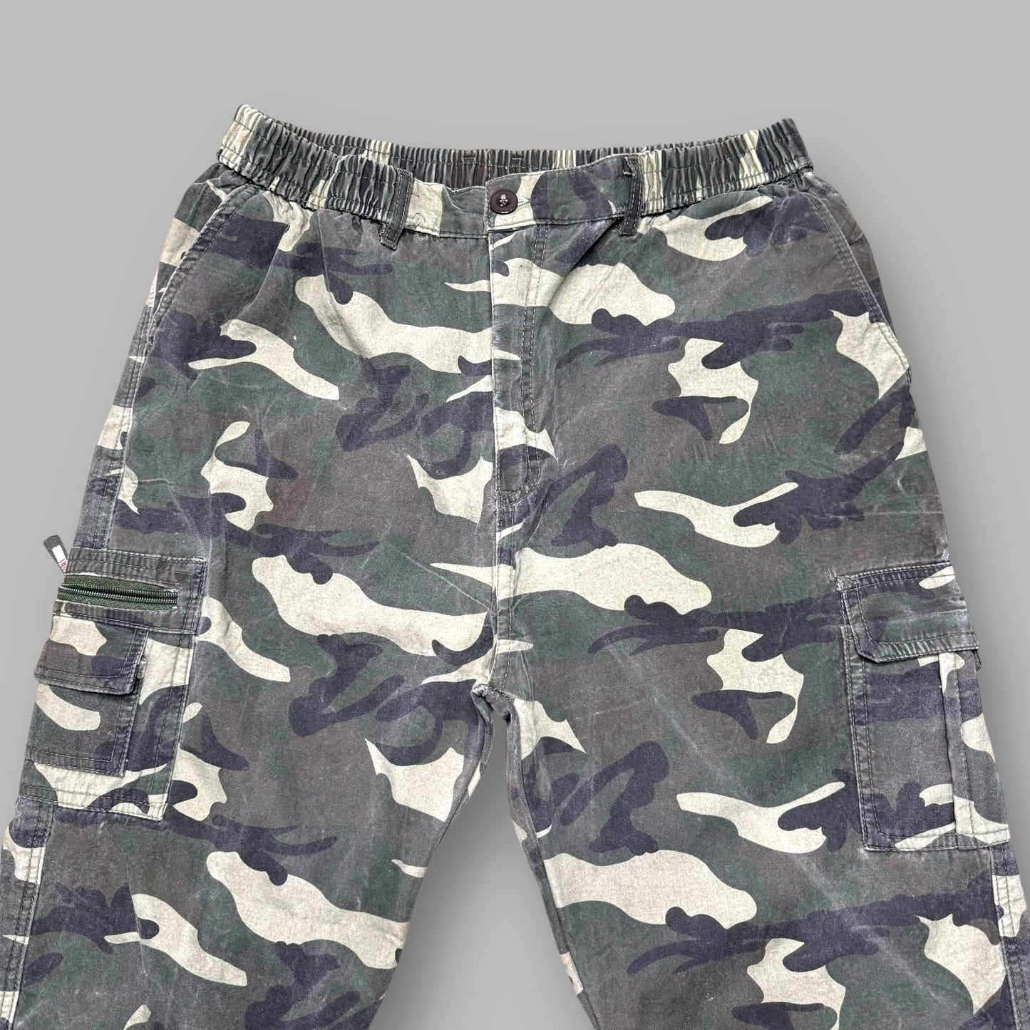 Pantaloni Cargo Militari Camouflage Imbottiti taglia M