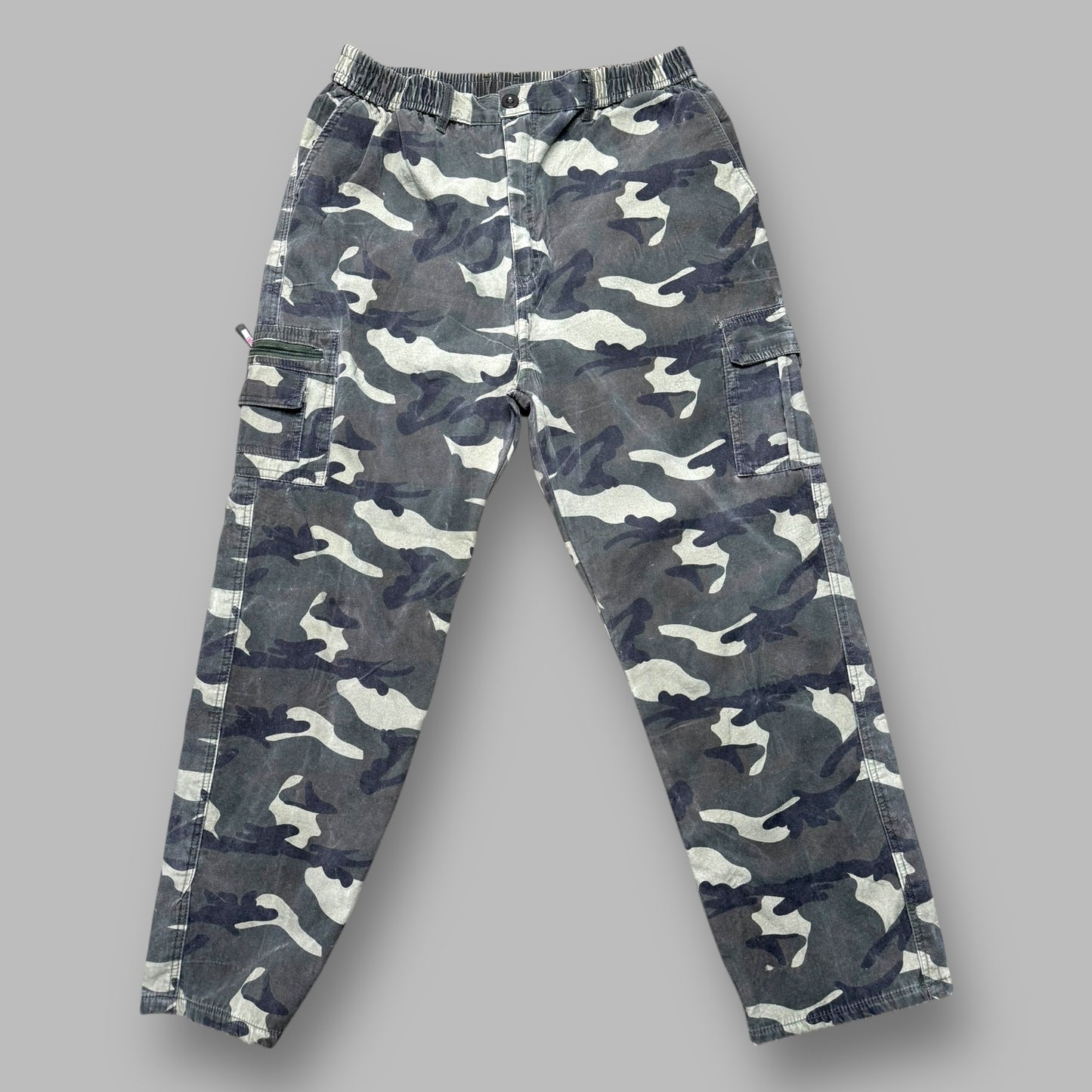 Pantaloni Cargo Militari Camouflage Imbottiti taglia M