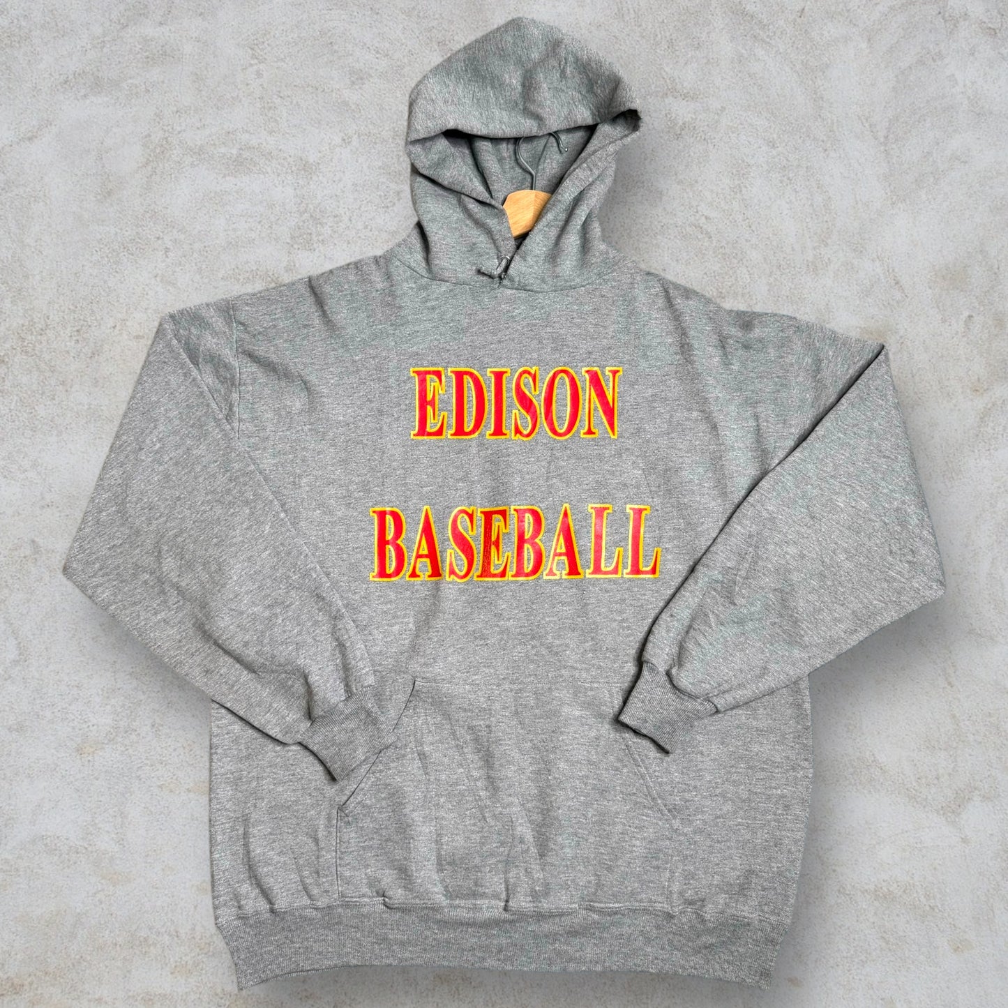 Felpa con Cappuccio Vintage Edison Baseball taglia XL