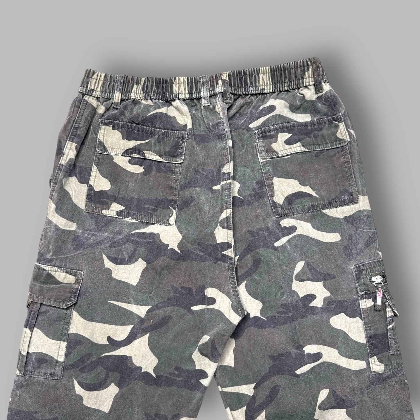 Pantaloni Cargo Militari Camouflage Imbottiti taglia M