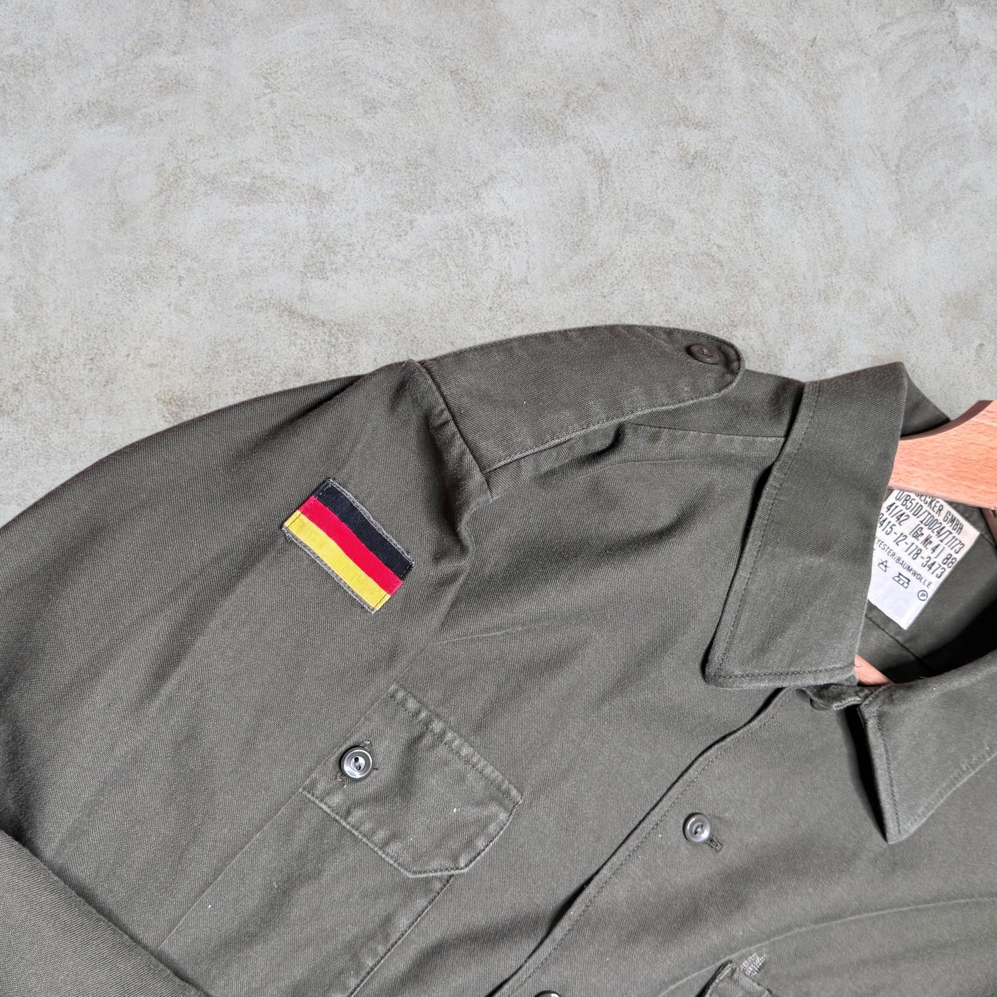 Camicia militare Vintage Bandiera Germania taglia L