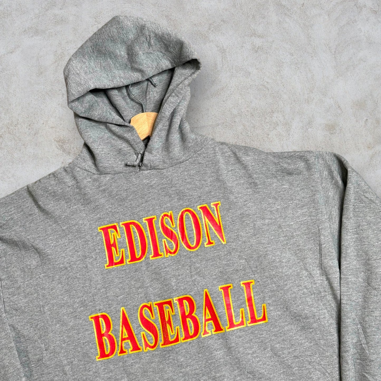 Felpa con Cappuccio Vintage Edison Baseball taglia XL