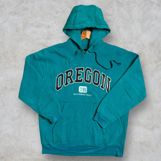 Felpa con Cappuccio Vintage Oregon Embroidered taglia S