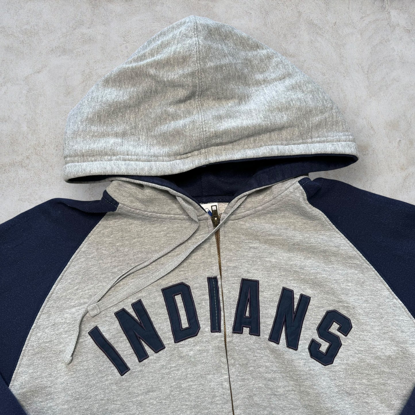 Felpa con zip vintage "Cleveland Indians" Major League Baseball taglia M