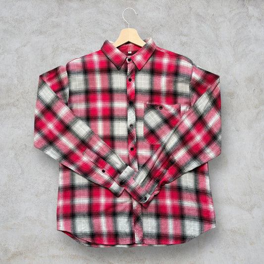 Camicia di Flanella Vintage a quadri taglia L