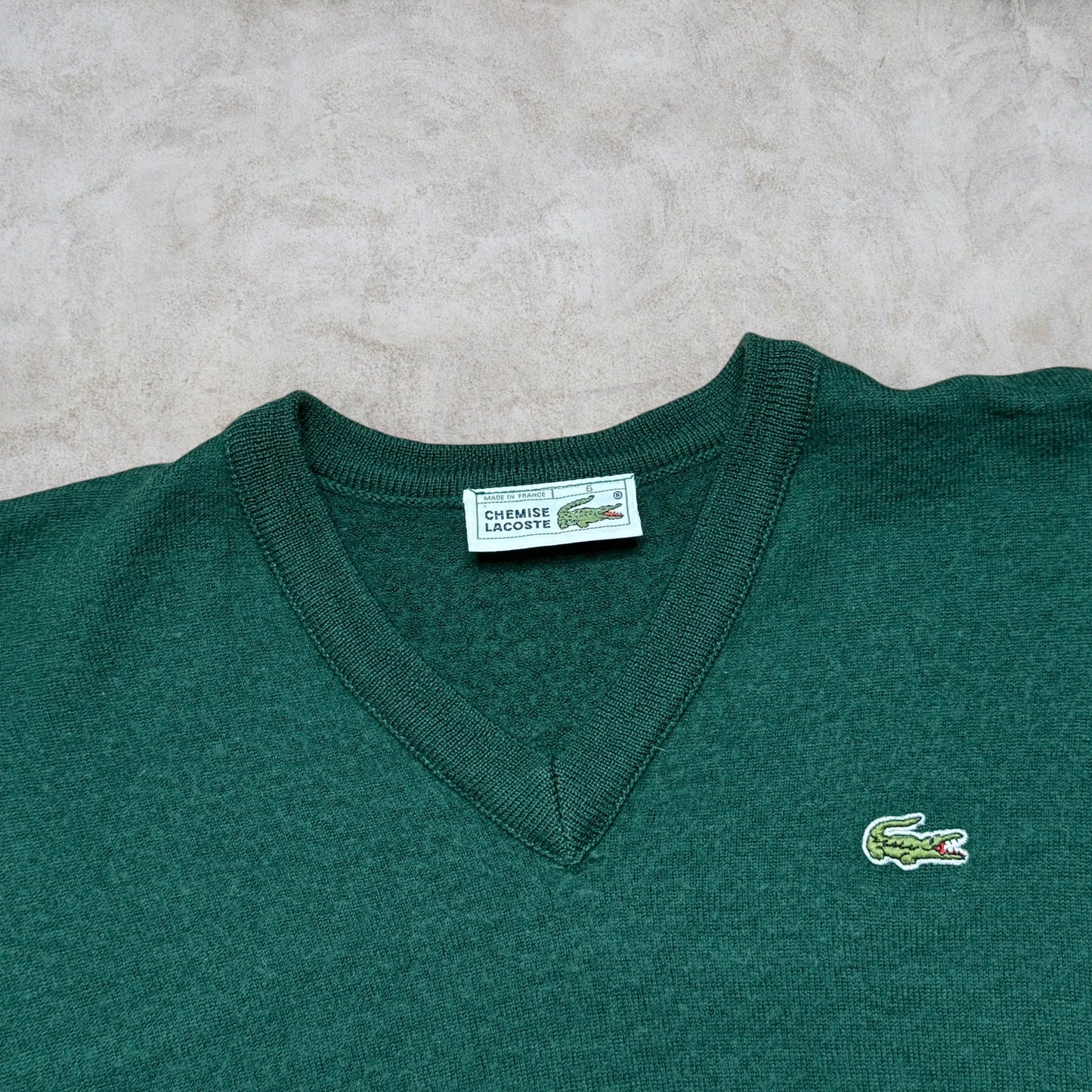 Maglione Lacoste Vintage in lana vergine taglia 4 (M)