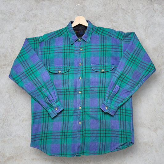 Camicia di Flanella Vintage a quadri taglia L