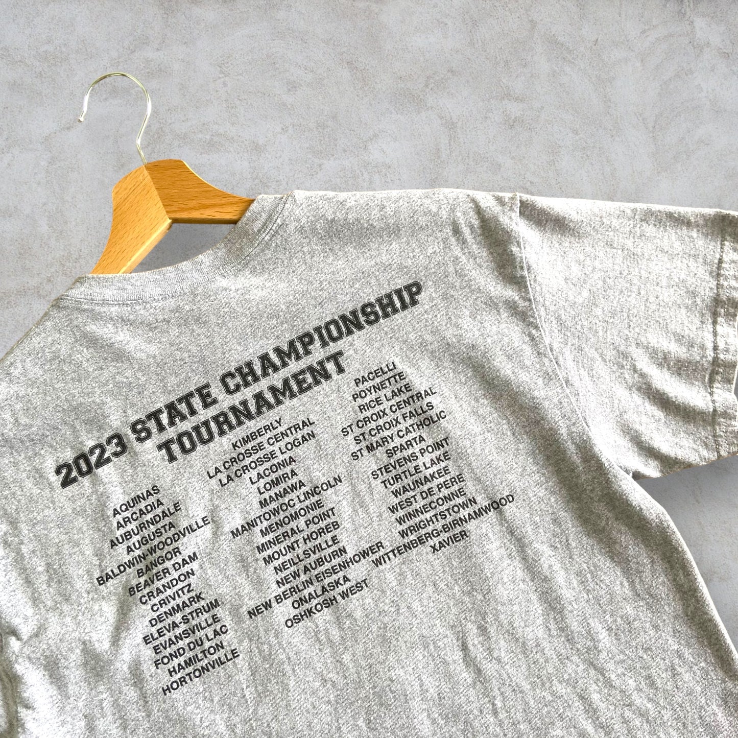 T-Shirt "Wisconsin State Basketball Tournament 2023" taglia M