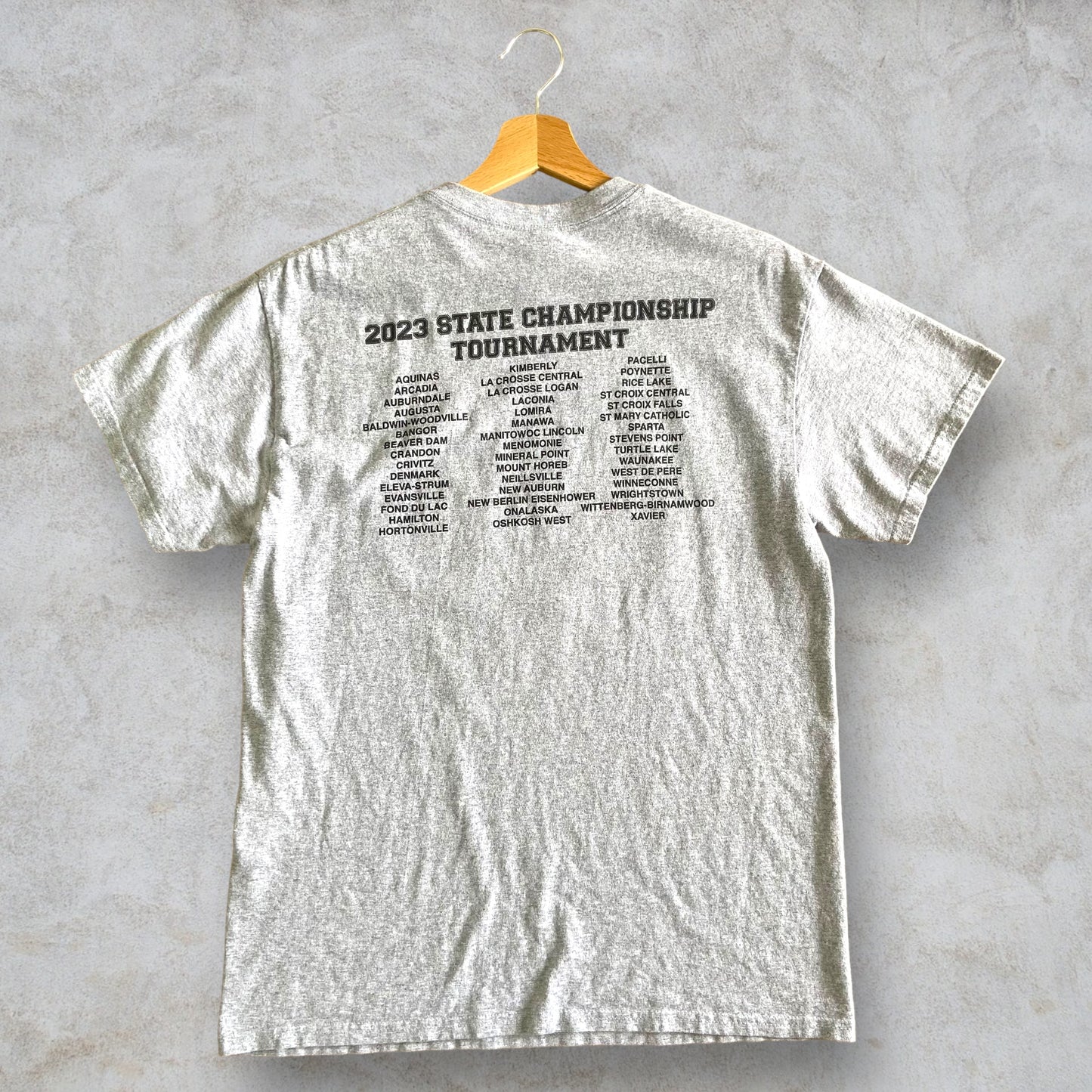 T-Shirt "Wisconsin State Basketball Tournament 2023" taglia M