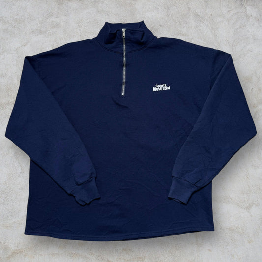 Felpa quarter-zip Vintage Jerzees taglia XL