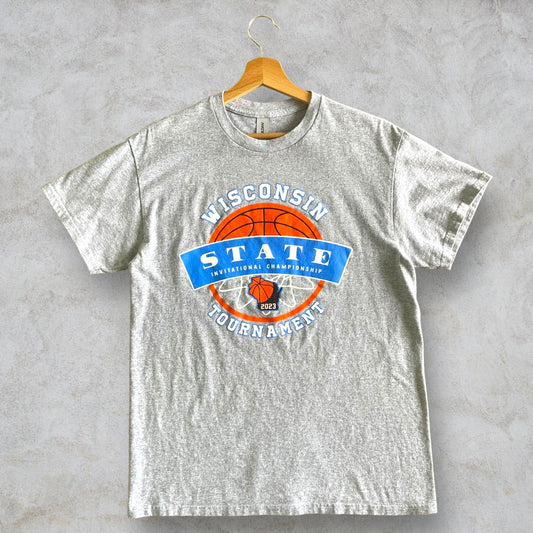 T-Shirt "Wisconsin State Basketball Tournament 2023" taglia M