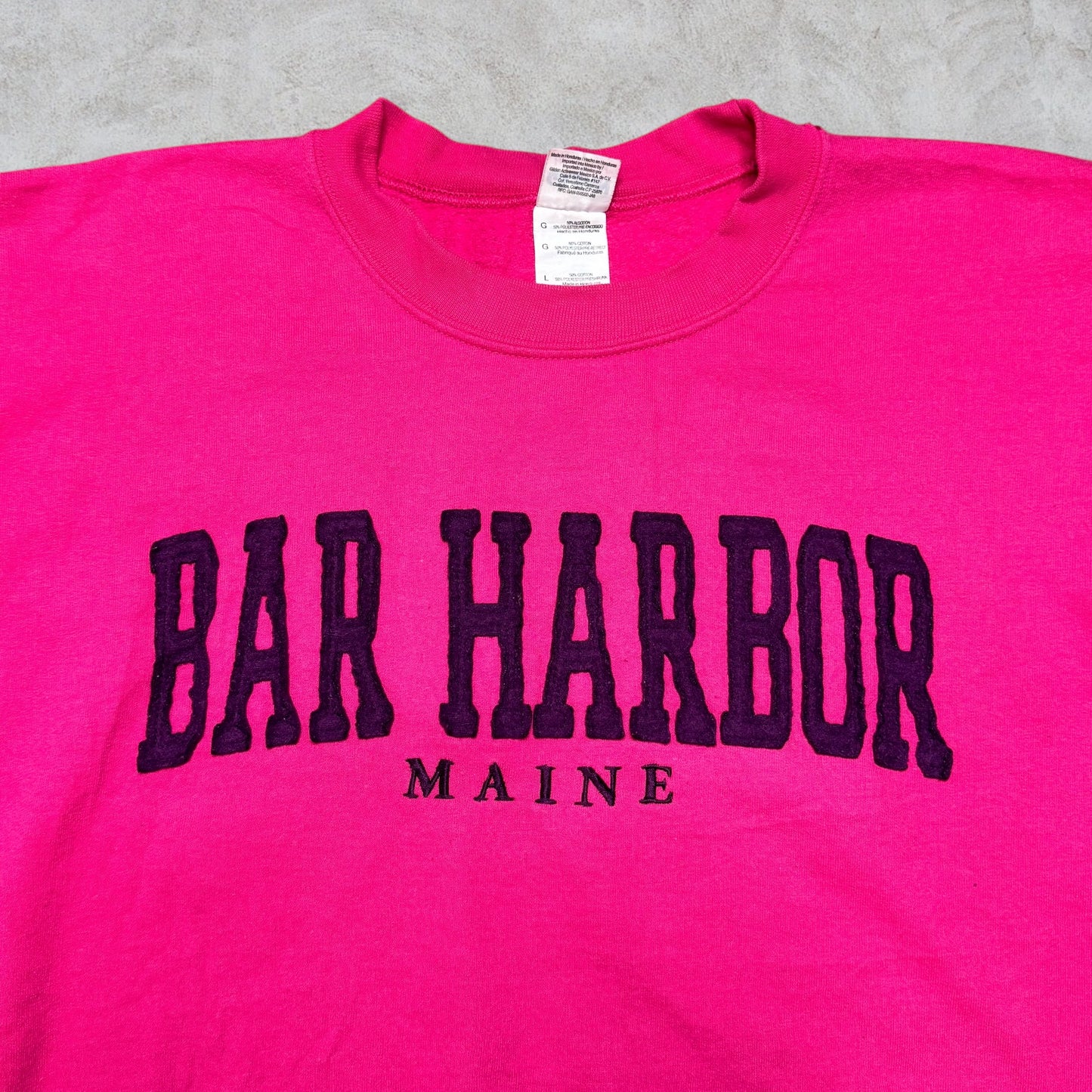 Felpa Vintage Bar Harbor Maine taglia L