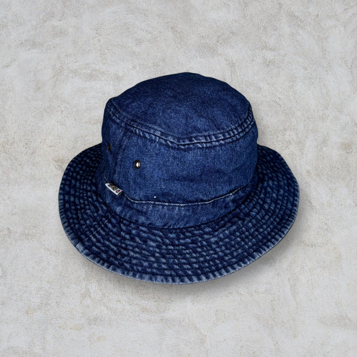 Vintage Denim Pattern Cotton Fisherman Hat