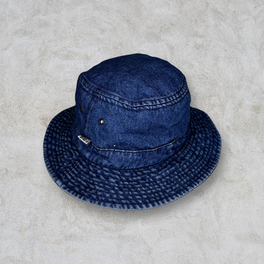 Vintage Denim Pattern Cotton Fisherman Hat