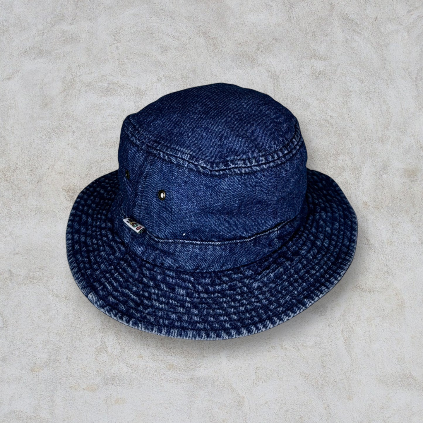 Vintage Denim Pattern Cotton Fisherman Hat