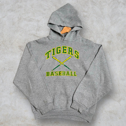 Vintage Russel Athletic Tigers Baseball Hoodie size S