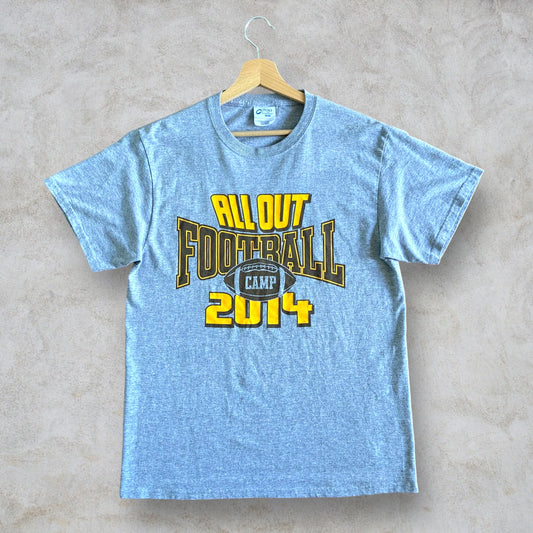 T-Shirt "All out Football Camp 2014" taglia M