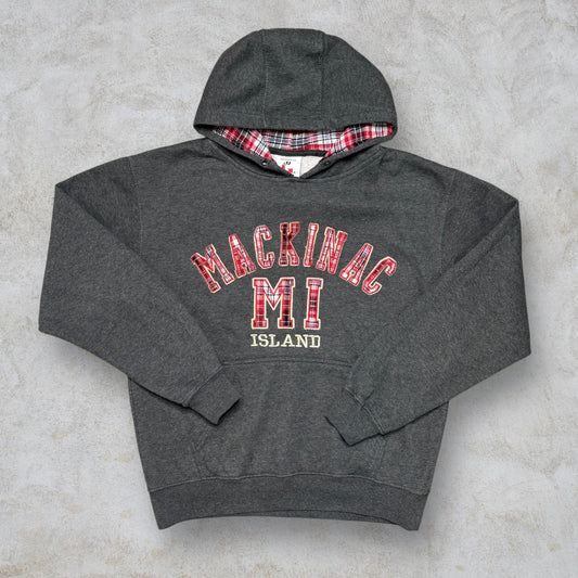 Felpa con Cappuccio Vintage Mackinac Island taglia S